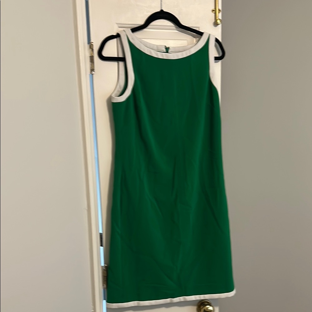 Banana Republic Green and White Mini Dress
